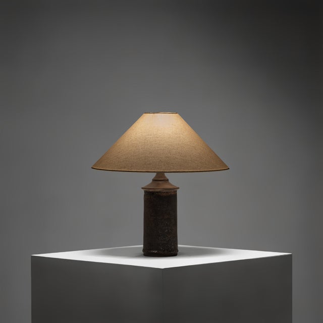 A refined table lamp designed by Kai Klinge for Oreby Keramik in Denmark during the 1970s. Characterised by its...