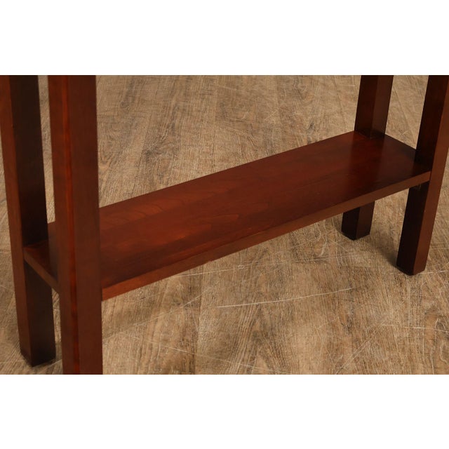 Brown Chippendale Style Narrow One Drawer Small Console Table For Sale - Image 8 of 18