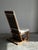 Wood Brutalist Reclining Fabric Lounge Chair, 1960s For Sale - Image 7 of 13