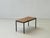 Black Vintage Minimalist Table in Wood Veneer with Steel Frame, 1980s For Sale - Image 8 of 16