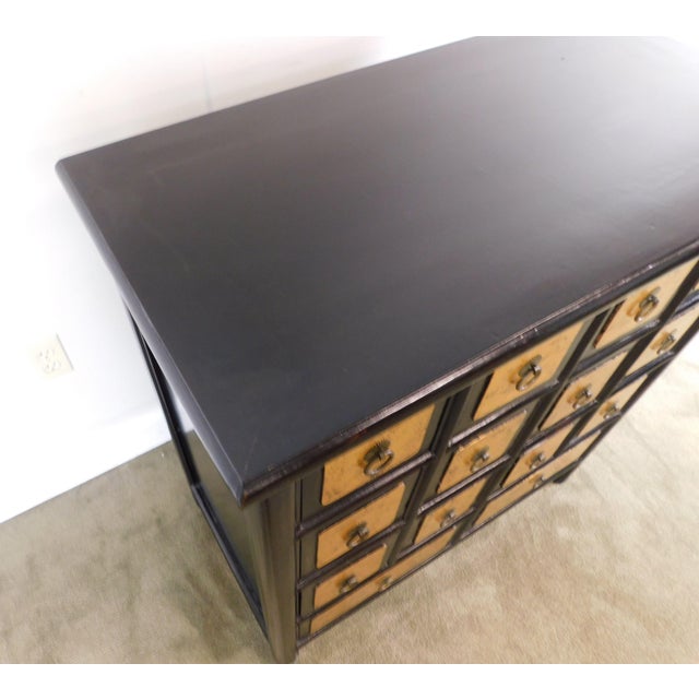 Asian Style Black And Gold Apothecary Cabinet Chest Chairish