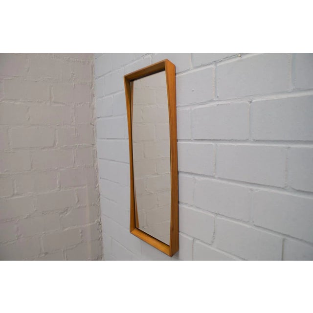 Mid-Century Modern Mid-Century Scandinavian Modern Wooden Wall Mirror, 1960s For Sale - Image 3 of 9