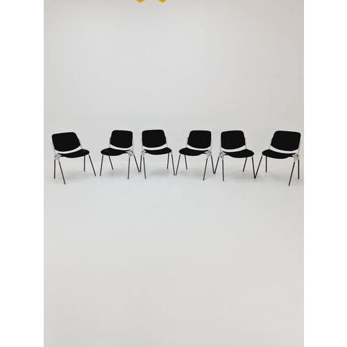 Italian black leatherite Castelli chair by Giancarlo Piretti, 1970s This stunning conference Armchairs manufactured by...