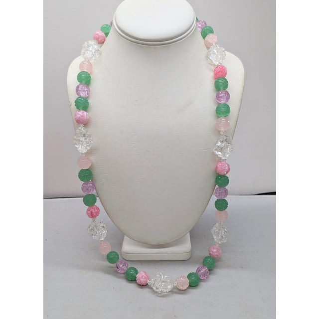 Vintage 1960s Signed Cadoro Beaded Sautoir Necklace For Sale - Image 4 of 10