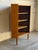 1960s Vintage Teak Corner Cabinet With 3 Open Shelves and Tapered Legs Denmark 1960s For Sale - Image 5 of 11