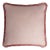 Light Pink with Light Pink Fringes Happy Linen Pillow by LO DECOR for Lorenza Briola For Sale