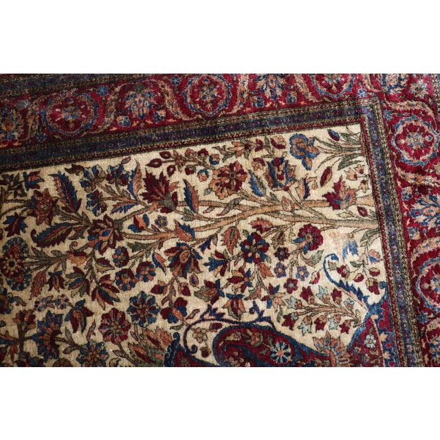 Silk Kashan Prayer Rug no. 10953 For Sale - Image 9 of 9