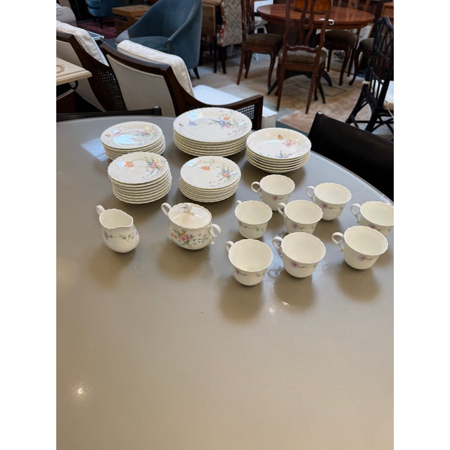 Mikasa “Something Blue” Bone China, Pattern A7051, Set of 47 Pieces For Sale - Image 11 of 12