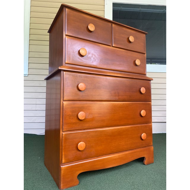 1960s Colchester Group Maple and Birch Dresser Set 2 Pieces Chairish