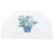 Contemporary Blue Cache Pot Tissue Box Cover - White Linen / Cotton, Embroidered For Sale - Image 3 of 6