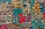 German Pop Art Blue and Green Wool Rug from Vorwerk, 1960s For Sale - Image 6 of 13