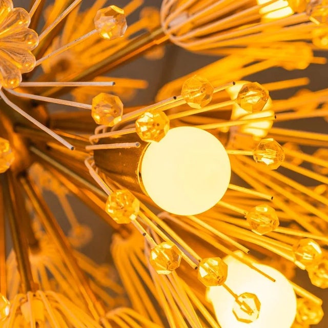 Sputnik Flocon 12-Light Chandelier, 1960s For Sale - Image 10 of 11