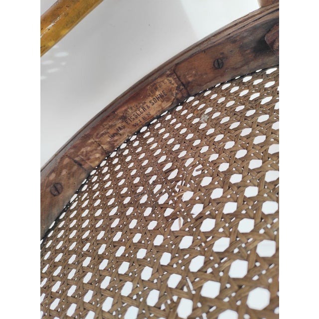 Set of Yellow Chairs by Josias Eissler & Söhne, Vienna, 1890s For Sale - Image 4 of 10