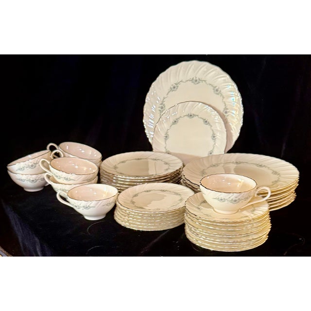 1980s Lenox Musette Service for Eight Dinnerware - 40 pcs For Sale - Image 11 of 12