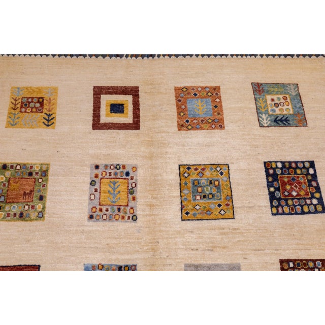 Contemporary Gabbeh Rug 3'11'' X 6'2'' For Sale In New York - Image 6 of 10