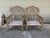 1980s McGuire Pickled Finish Rattan Wing Back Lounge Club Chairs a Pair For Sale - Image 5 of 12