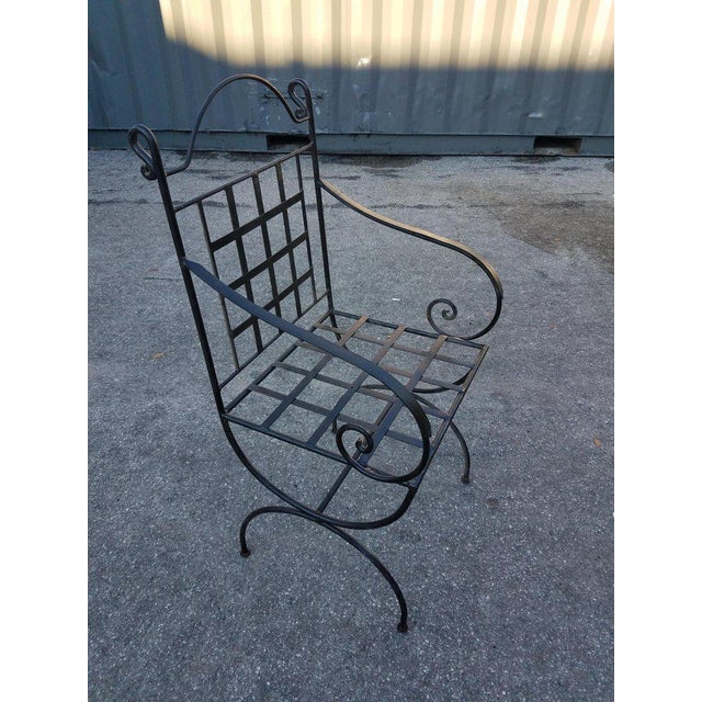 2010s Moroccan Wrought Iron Chair For Sale - Image 5 of 6