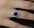 Blue Late 20th Century Rare 2.39ct Gia Burma No Heat Sapphire & 0.55ct Platinum Ring, Size 6 For Sale - Image 8 of 16