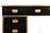 Antique Campaign Ebonized Pedestal Desk, 19th Century For Sale - Image 9 of 18