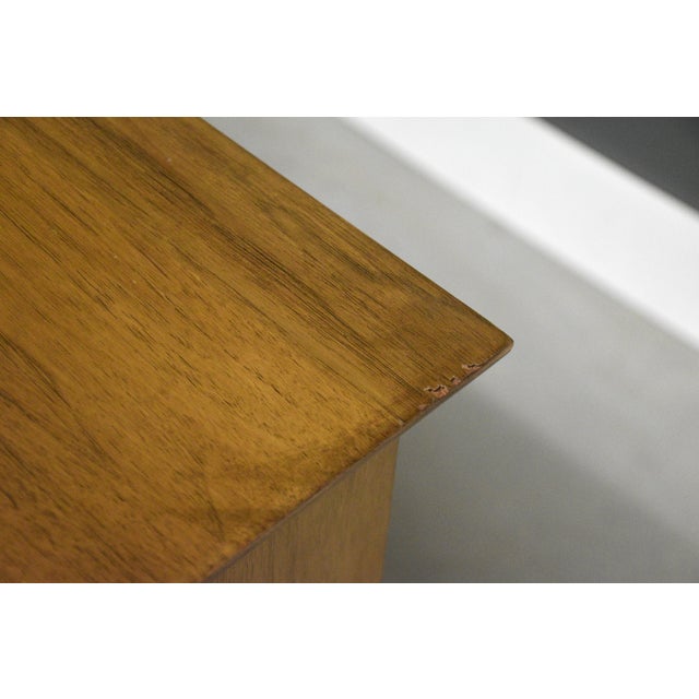 Brown Henredon 60” Walnut Dresser For Sale - Image 8 of 10