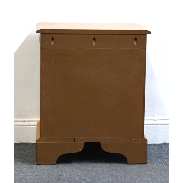 Drexel Furniture Solid Maple Litchfield Colonial Early American Style 20" Open Cabinet Nightstand 608-611-6 For Sale - Image 11 of 13