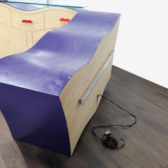 Two-Piece Custom Buffet by Local Artists For Sale - Image 4 of 7