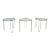 1970’s Saporiti Italian Chrome Nesting Drink Tables - Set of Three For Sale