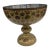 Vintage Persian Brass and Enamel Footed Bowl For Sale
