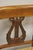 Wood Vintage Italian Neoclassical Cherry Wood Dolphin Lyre Carved Rush Seat Bench For Sale - Image 7 of 12