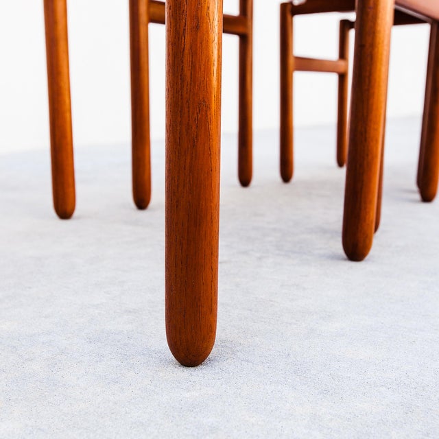 Wood Restored 1960s Danish Mid Century Modern Teak Floating Top Nesting Tables For Sale - Image 7 of 10