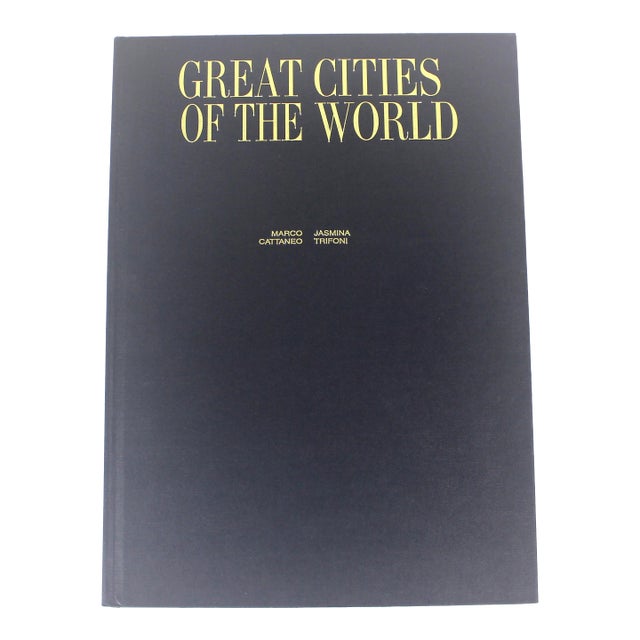 2005 Great Cities of the World Hard Cover Coffee Table Book Travel Black Gold Marco Cattaneo Jasmina Trifoni For Sale
