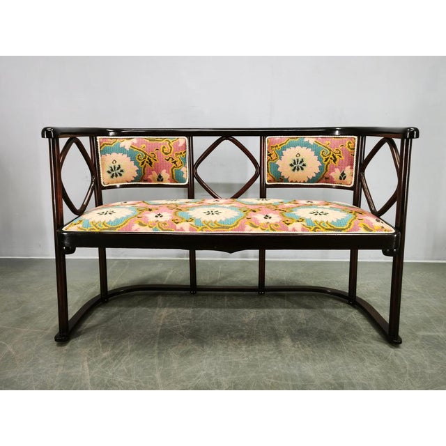 Art Nouveau Bat Sofa by Josef Hoffmann, 1930s For Sale - Image 3 of 15