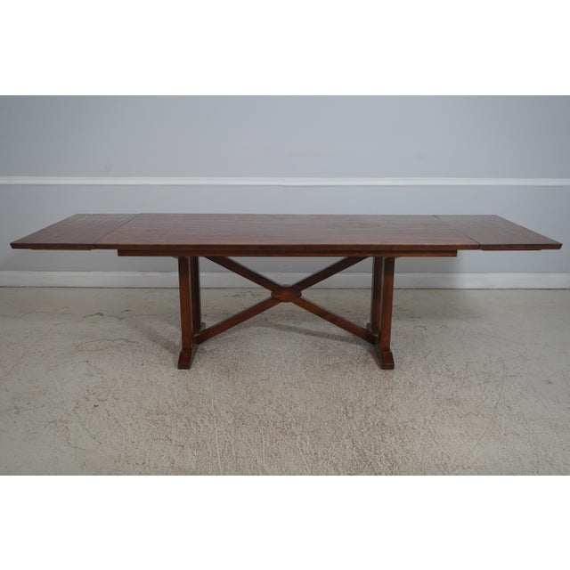 Nichols & Stone by Stickley Trestle Dining Room Table For Sale - Image 12 of 18