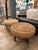 Vintage Banana Leaf Donut Ottoman For Sale - Image 9 of 9
