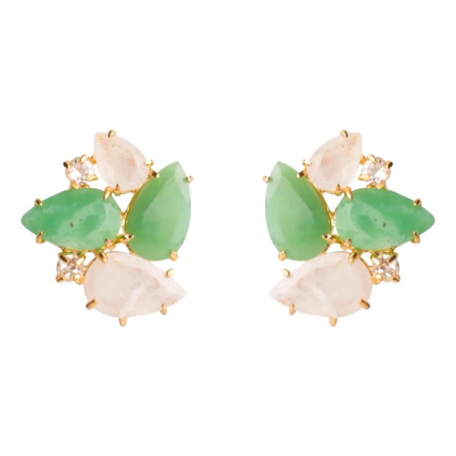 Cammie Studs (Light Green) (Clip On) For Sale