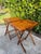 Vintage Burnt Bamboo Folding Tray Tables, a Pair For Sale - Image 4 of 10