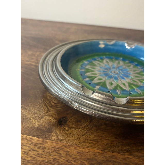 Vintage 1950s Italian Aldo Londi for Bitossi Ashtray - Rimini Blue Signed For Sale In Miami - Image 6 of 6