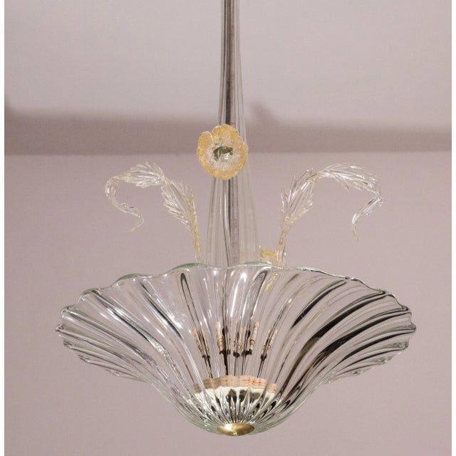 Glass Art Decò Murano Glass Pendant, 1950s For Sale - Image 7 of 10