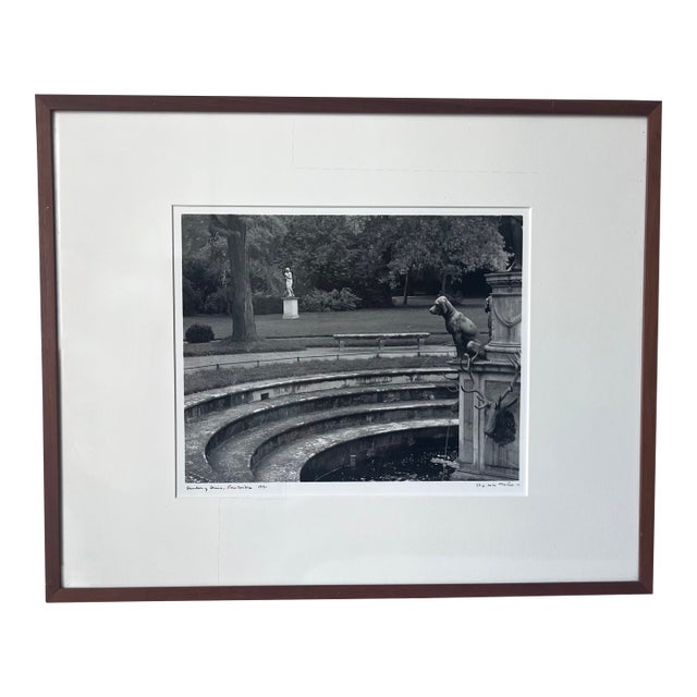 "Garden of Diana-Chateau Fontainebleau"-Elizabeth Matheson Framed Photo-1991 For Sale