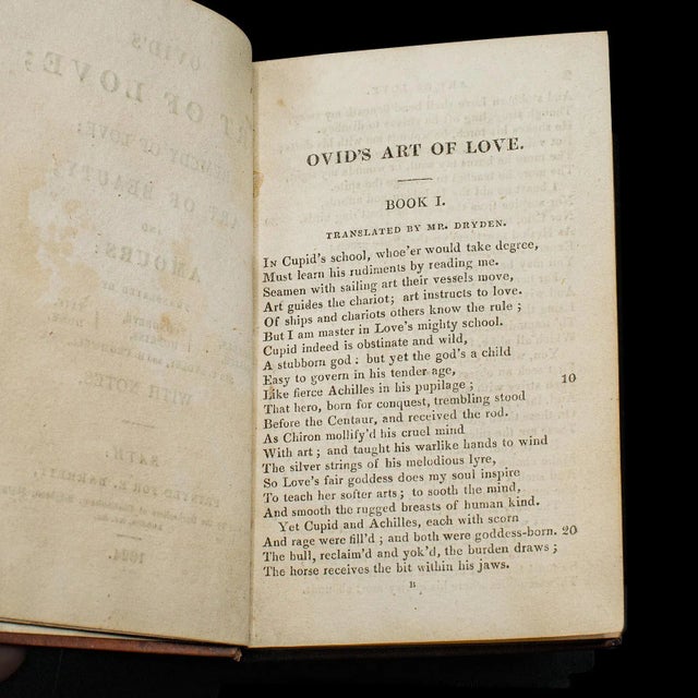 Early 19th Century 1824's Antique Book Ovid's Art of Love For Sale - Image 5 of 10