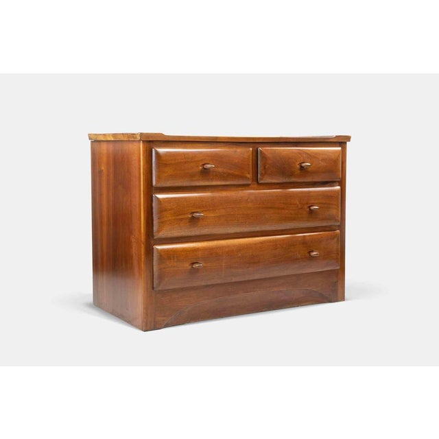 Stettin School Chest of Drawers in Walnut Wood, Italy, 1950s For Sale - Image 4 of 12