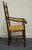 Wood Ethan Allen Heirloom Nutmeg Maple Colonial Early American Ladderback Rush Seat Dining Arm Chair For Sale - Image 7 of 9