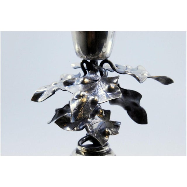 Metal Silver Toothpick Holder with Chalice For Sale - Image 7 of 8