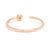 Diamond Negative Space Band Ring, 18k Rose Gold, Ring Size 6.25 For Sale - Image 4 of 6