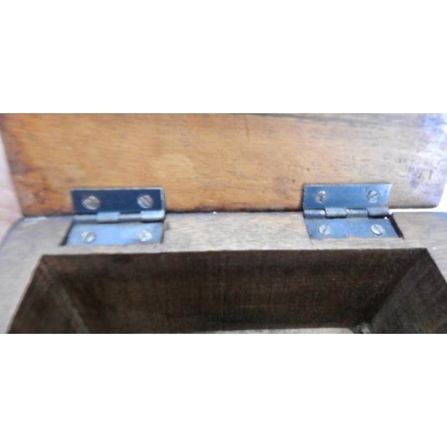 Brown Vintage Walnut Dresser Box For Sale - Image 8 of 9