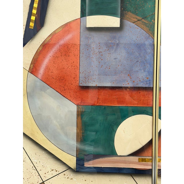 Post-Modern Mixed Media Diptych, by George Caso For Sale In West Palm - Image 6 of 18