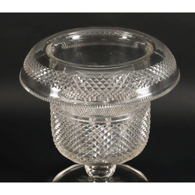 Antique 19th Century English Regency Cut Crystal Wine Champagne Cooler For Sale - Image 5 of 10