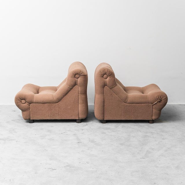 Textile Rezia Chairs by Emilio Guarnacci for 1P, 1970s, Set of 2 For Sale - Image 7 of 12