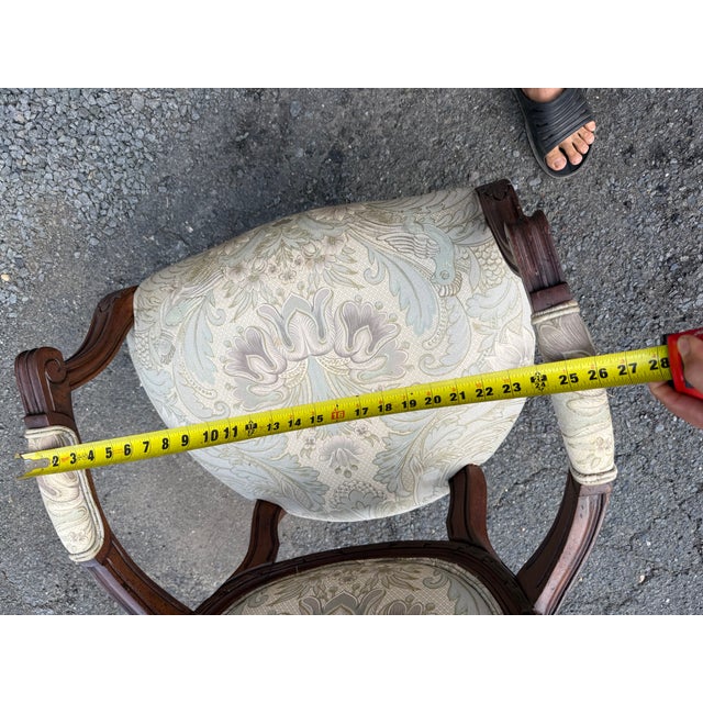 Henredo Schoonbeck Colllection Pair Louis XV Style Carved Armchairs For Sale - Image 17 of 18