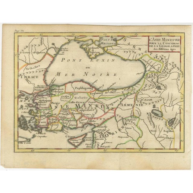 Antique Map of Asia Minor by Pluche, 1765 For Sale - Image 3 of 12